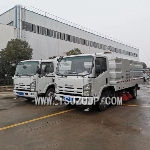 ISUZU 10m3 လမ်း Sweeper Truck