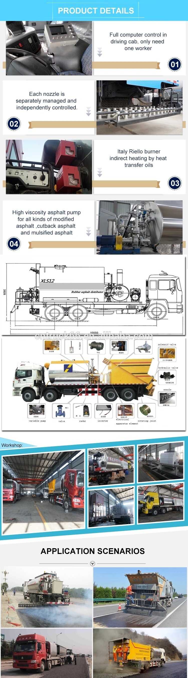 ISUZU Asphalt delivery truck details