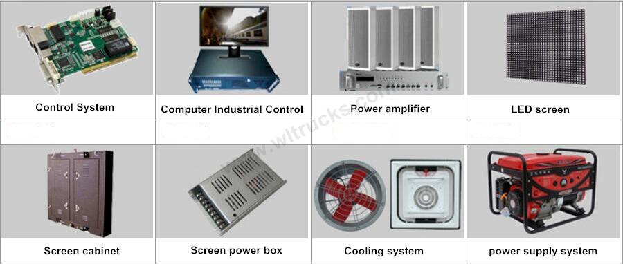 ISUZU led display vehicle accessories display