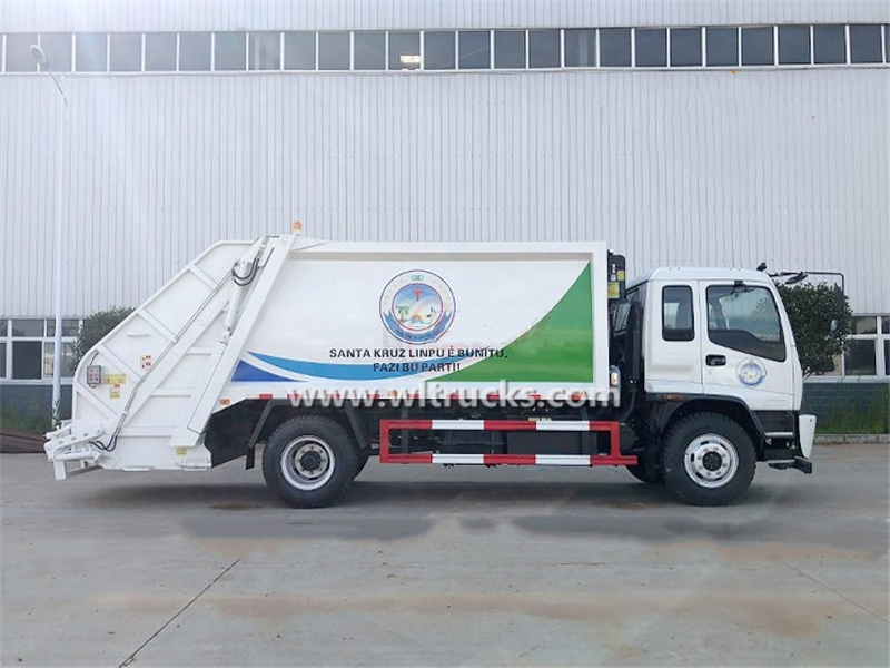 Isuzu 12 metreküp Sıkıştırılmış çöp kamyonuIsuzu 12 metreküp Sıkıştırılmış çöp kamyonu