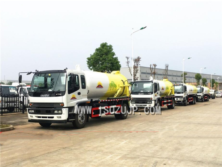 Isuzu 12000liters sewage suction trucks