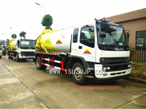 Isuzu 12m3 camion per acque reflue per impieghi gravosi