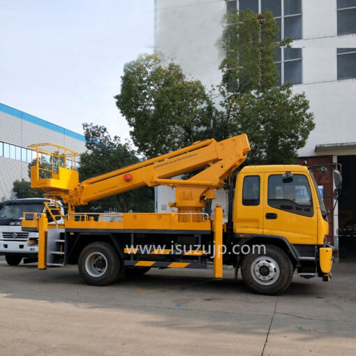 Camión con pluma telescópica hidráulica Isuzu 32m