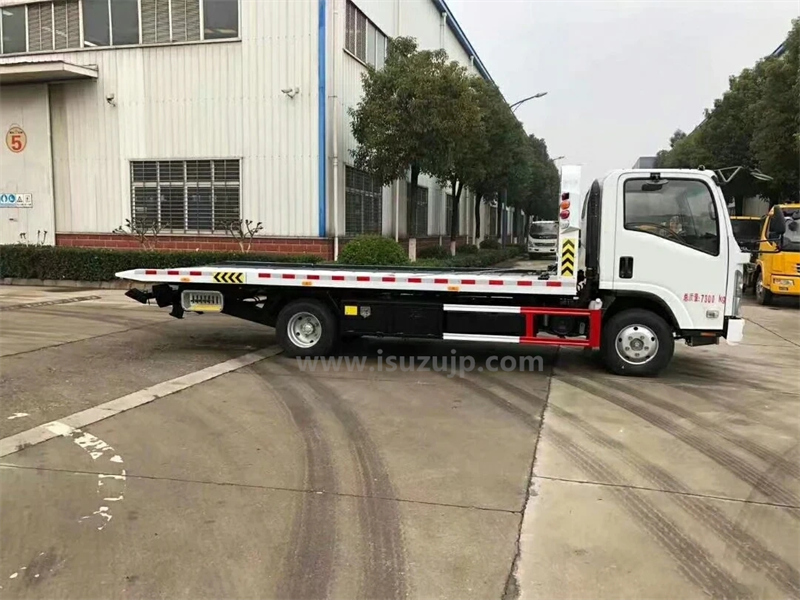 Isuzu 4t flatbed one two tow truck picture