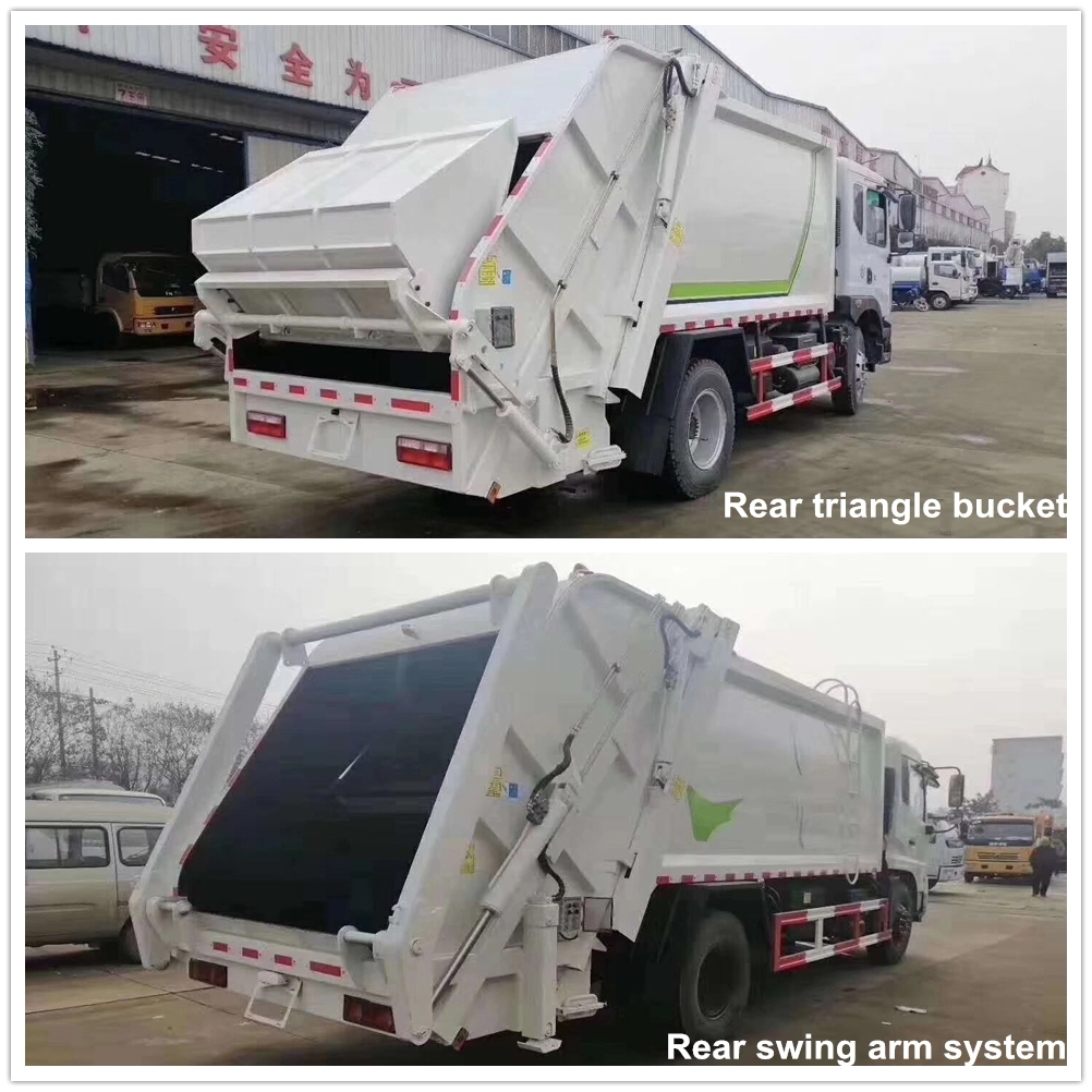 rubbish compactor truck Various rear loading systems