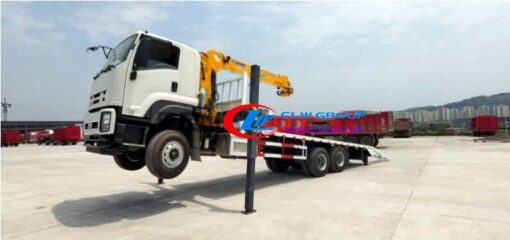 10 tire ISUZU 20mt excavator transport vehicle