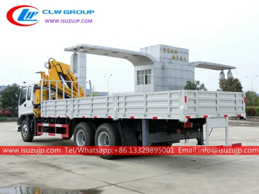 10 ban truk ISUZU FVZ 15t Hidrolik Lipat Crane