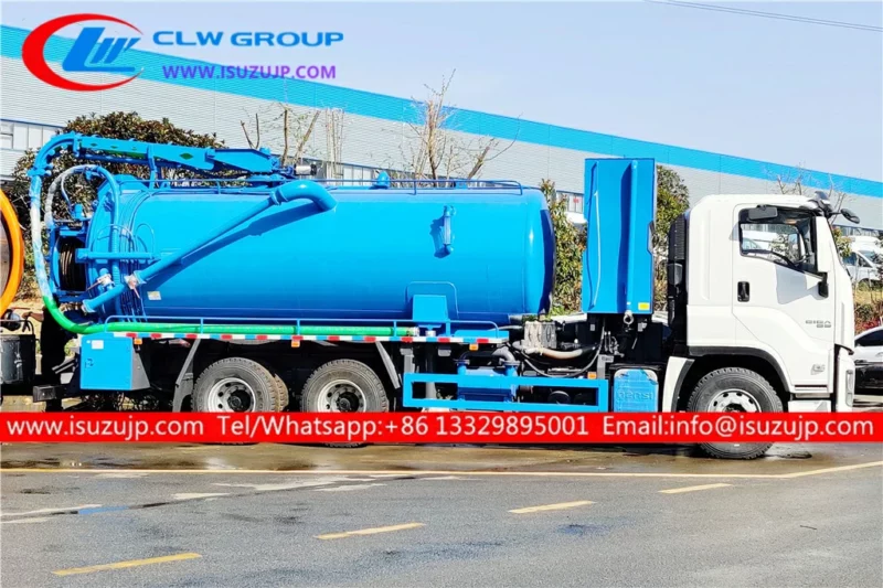 10 tyre ISUZU GIGA 20 ton sewer flushing truck