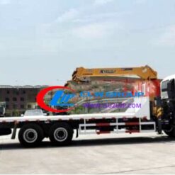 10 tyre ISUZU flatbed truck with crane