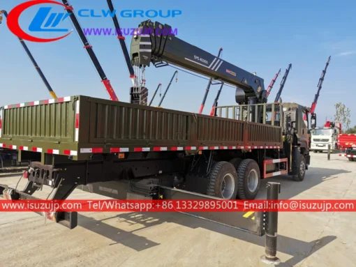 10 gulong ISUZU 16T boom truck crane