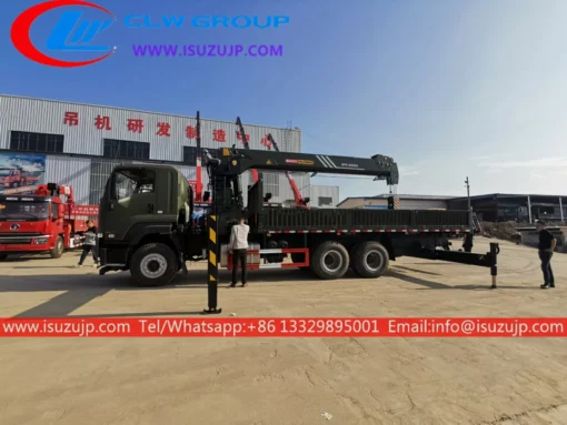 10 gulong ISUZU 16T truck mounted crane