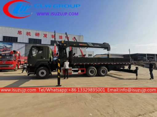 10 gurudumu ISUZU 16T lori vyema crane