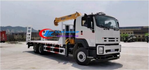 Camión de transporte de excavadora ISUZU 10t de 20 ruedas