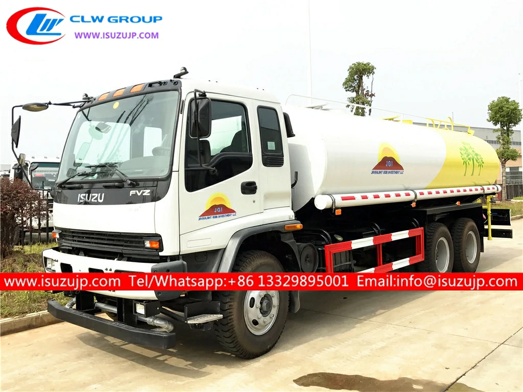 6x4 ISUZU FVZ 5000 gallon  water tank truck