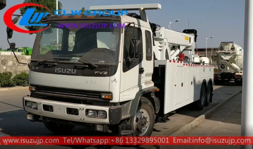 Recuperação de caminhão de reboque de 10 rodas ISUZU FVZ 25 toneladas