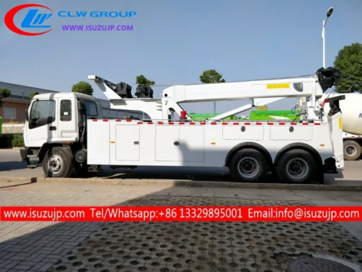 10 wheeler ISUZU 40 ton heavy duty wrecker tow trucks for sale