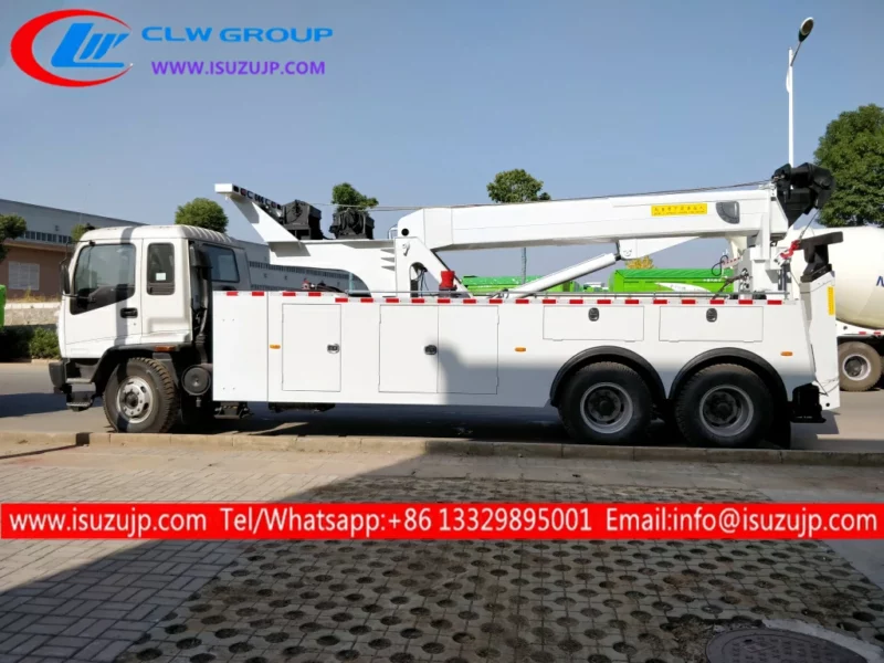 10 wheeler ISUZU 40 ton heavy duty wrecker tow trucks for sale