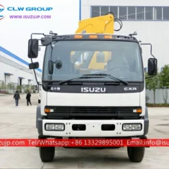 10 wheeler ISUZU FVZ 15000kg folding arm crane truck