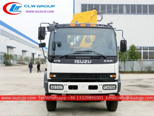 Caminhão guindaste de 10 rodas ISUZU FVZ 15000kg de braço dobrável