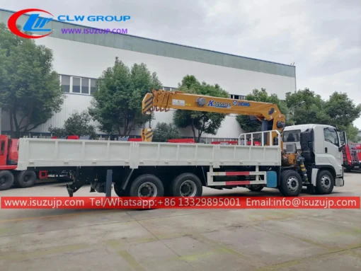 12 tyre ISUZU GIGA 20t straight boom crane truck