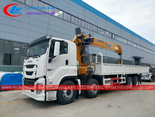 12 gulong ISUZU GIGA 20 toneladang trak na naka-mount crane