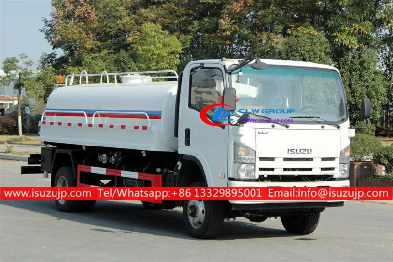 4WD ISUZU 10m3 water tanker truck
