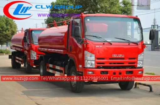 4X4 ISUZU 10cbm camión bomba de agua todoterreno