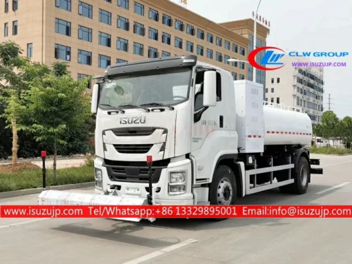 4x2 ISUZU GIGA 10000litres camions de nettoyage des rues de la ville