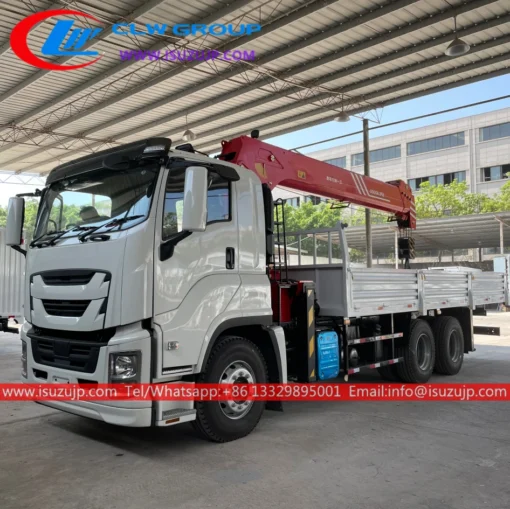6 × 4 ISUZU GIGA 10 ton crane truck للبيع