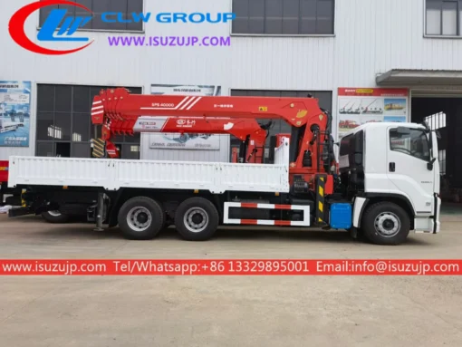 Ibinebenta ang 6×4 ISUZU GIGA 20 toneladang crane truck