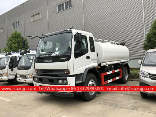 6 ruote ISUZU FTR produttore di camion ad acqua da 12 tonnellate