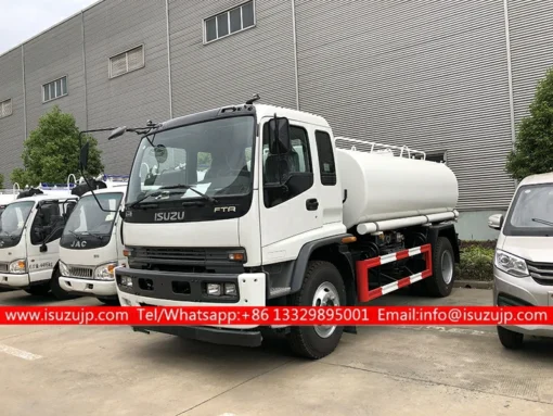 Fabricant de camions d'eau ISUZU FTR 6 tonnes à 12 roues