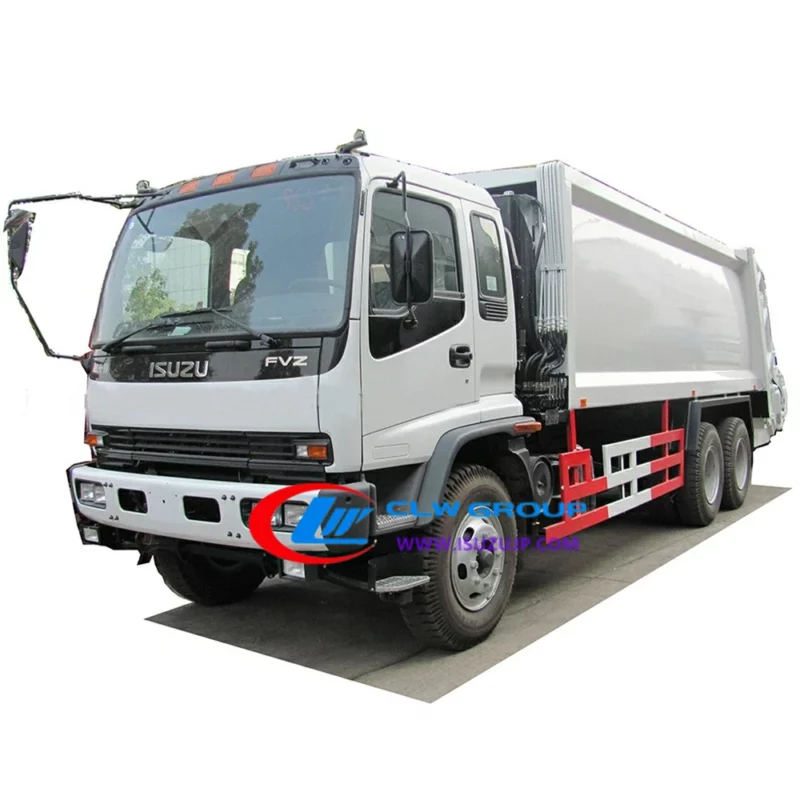 6x4 ISUZU FVZ 16m3 Rear loading garbage compactor refuse truck