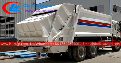 6x4 ISUZU FVZ 16m3 rear load trash truck