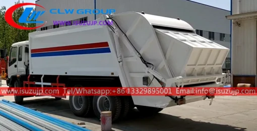 camion à ordures de chargeur arrière de gestion des déchets 6x4 ISUZU FVZ 16m3