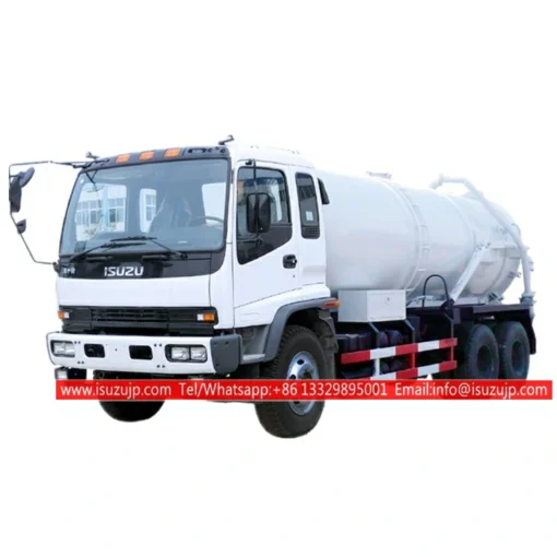 6x4 ISUZU FVZ 18000 liter truk pengisap limbah vakum