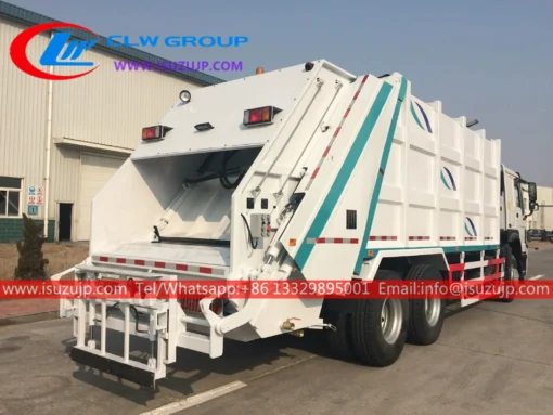 6x4 ISUZU GIGA 20cbm rear load garbage truck for sale