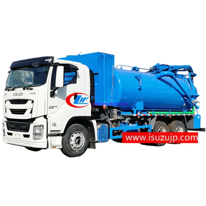 6x4 ISUZU GIGA 20cbm sewage suction jetting truck