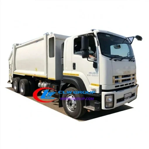 Camion à ordures de compactage de collecte de déchets 6x4 ISUZU GIGA 20cbm