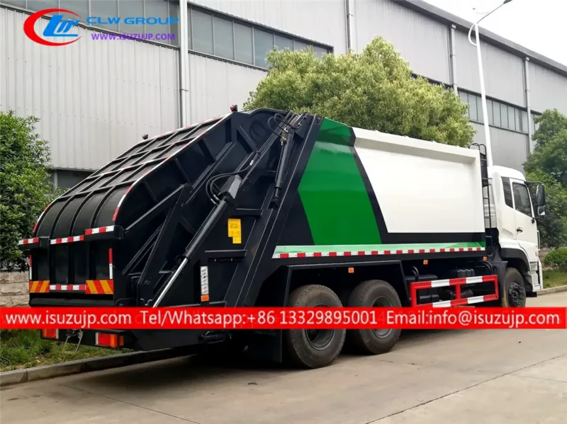 6×4 16cbm rear loader compactor garbage truck