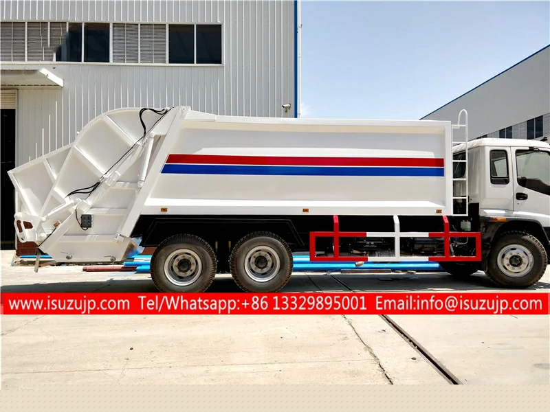 6×4 ISUZU 16cbm rear loader compactor garbage truck