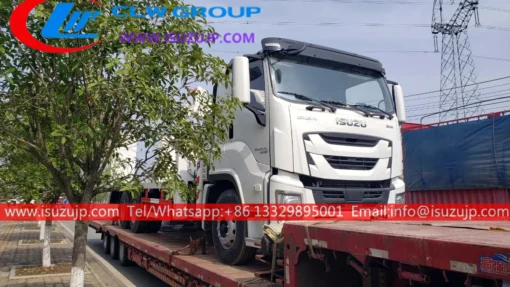 8 × 4 ISUZU GIGA caminhão de plataforma plana resistente de 30 toneladas