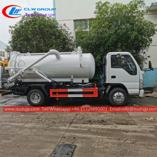 3 tonelada ng vacuum isuzu sewage truck