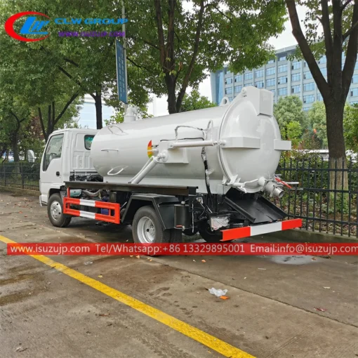 ISUZU NJR 1000 gallon sewage suction truck tanker