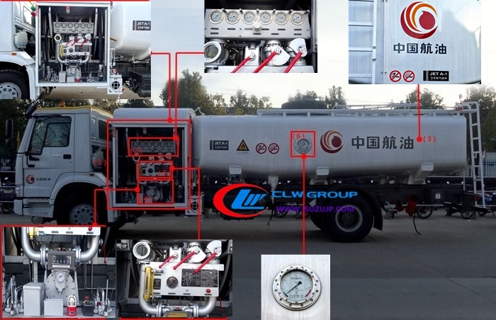 Aircraft refueling truck structure picture