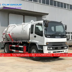 ISUZU 10 ton Stainless steel sewage suction truck