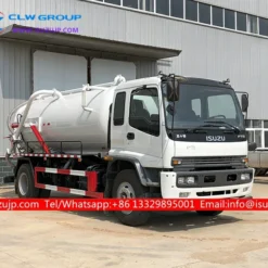 ISUZU 10 tonelada na hindi kinakalawang na asero na suction truck