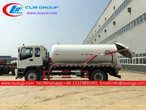 ISUZU 10000liters Stainless steel sewage vehicle