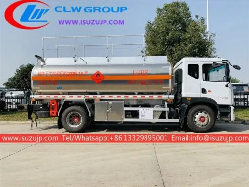 ISUZU 10cbm aluminum diesel tanker