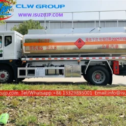 ISUZU 10cbm aluminum fuel tanker for sale